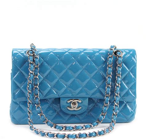 light blue chanel flap bag